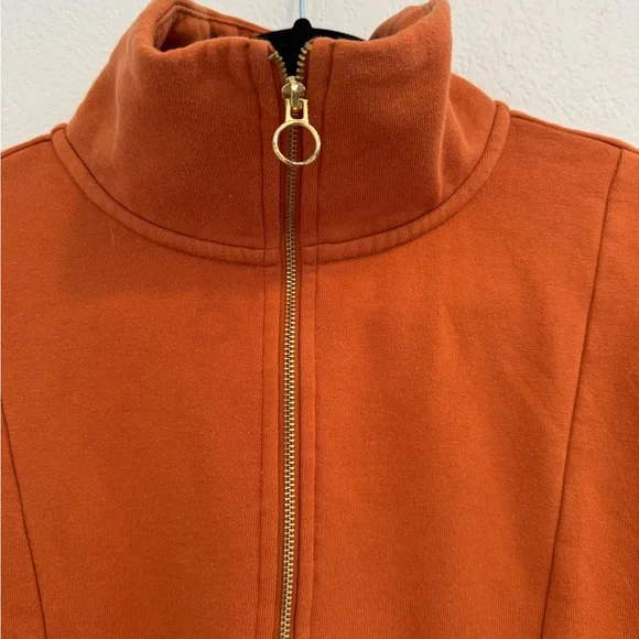 A New Day - Quarter Zip Pullover - Orange - Size S - Picture 2 of 5